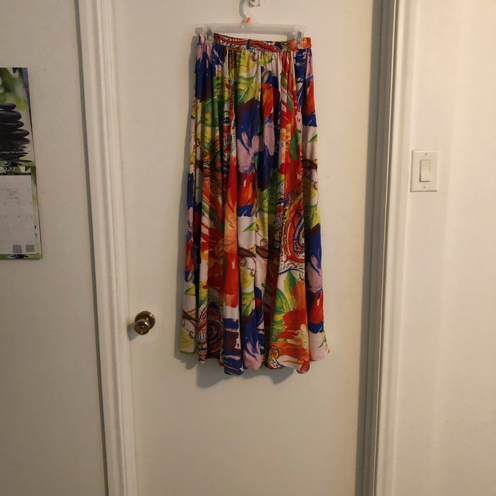 Multicolor maxi skirt